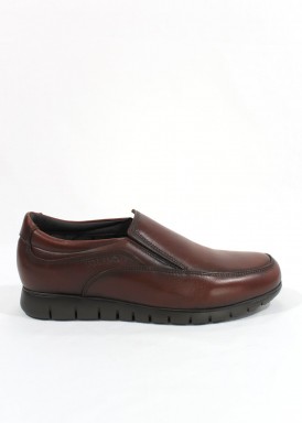 Zapato copete hombre marrón con membrana impermeable de Tolino