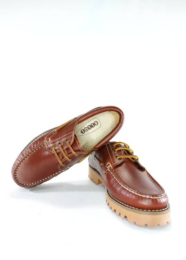  DOLOMITE Zapatos náuticos clásicos para hombre, marrón