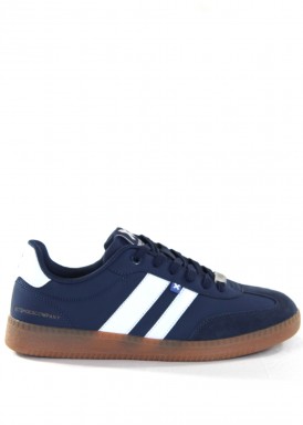 Zapatilla deportiva casual azul marino. Plantilla memory foam. XTI