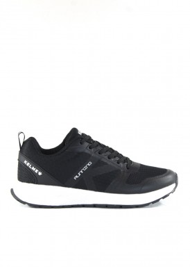 Zapatilla deportiva piso ligero k-Rookie. Textil Negro. Kelme.