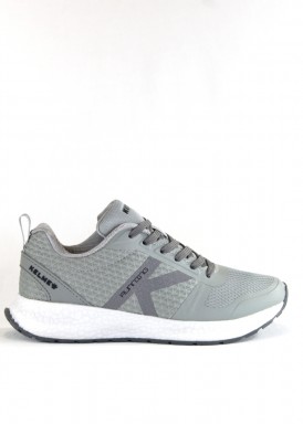 Zapatilla deportiva piso ligero k-Rookie. Textil. gris. Kelme.