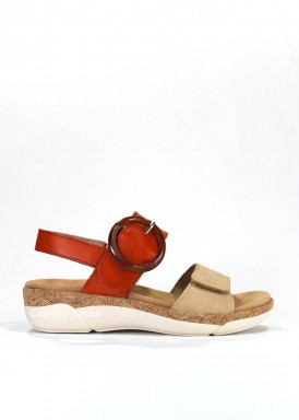Sandalia ligera sport especial caminatas. Naranjo. REMONTE