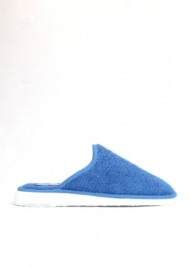 Zapatilla de casa verano para mujer cerrada. Azul Claro. Andinas