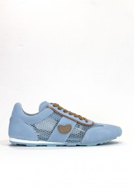 Zapatilla deportiva 100% transpirable. Azul cielo. VARM