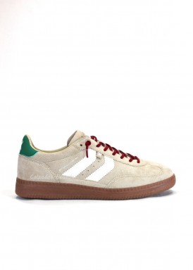 Zapatilla deportiva hombre estilo retro, color beige. XTI