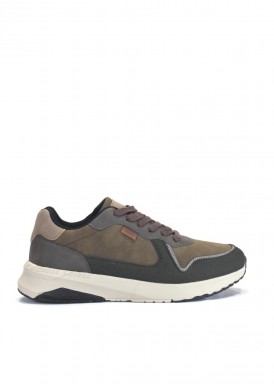 Zapatilla deportiva casual color kaki. Doctor Cutillas.