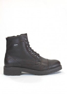 Botín de estilo militar con membrana impermeable. Marrón. kangaroos