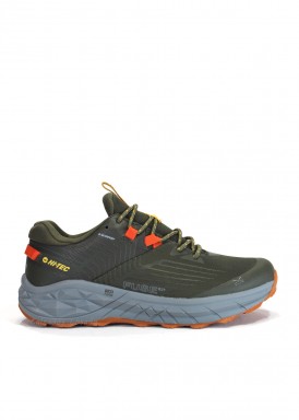 Deportiva trekking waterproof. Verde kaki. Hi-tec.