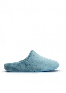 Zapatilla de casa abierta mujer. Azul celeste. Marpen Slippers.