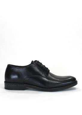 Zapato blucher de vestir piel negro. BOLA 22.