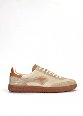Zapatilla deportiva mujer beis. KANGAROOS.