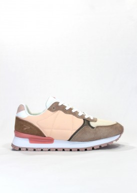 Zapatilla deportiva estilo casual Taupe. Relax4you