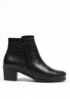 Botín mujer tacón 4 cm. negro. Desireé.