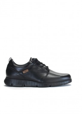 Zapato blucher, piso extra-ligero. Negro. CLAYAN