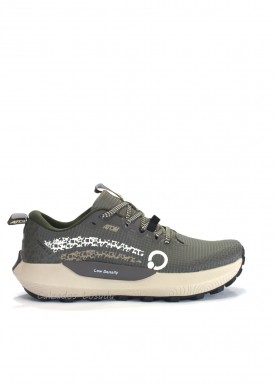 Deportiva trail con Membrana Impermeable. kaki. ATOM.
