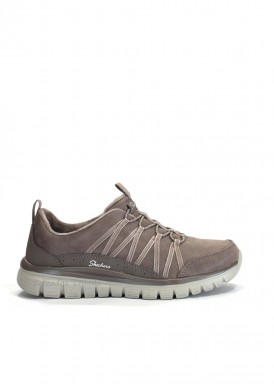 SKECHER mujer Gracefull Cozy Hug. Taupe