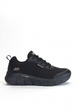 Skecher mujer WATERPROOF. Negro
