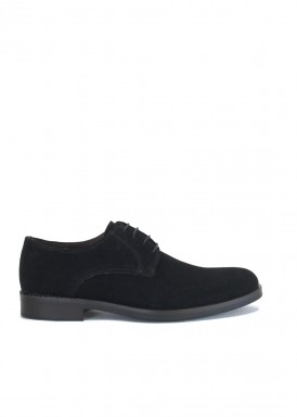 Zapato serraje negro hombre con cordón. Bola 22