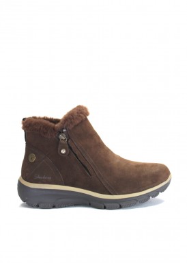Botín de cremallera waterproof hight zip 2. Marrón. SKECHER