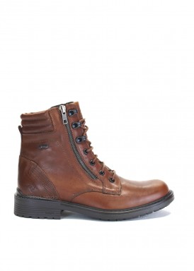 Bota cordón y doble cremallera. MEMBRANA IMPERMEABLE.