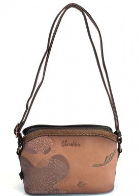 Bolso bandolera tres cremalleras. Colección Voyage