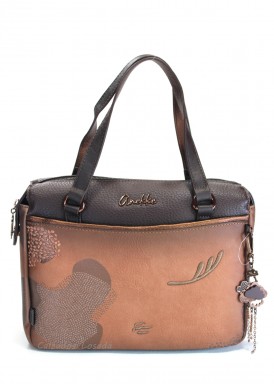 Bolso dos asas con bandolera. Colección Voyage.