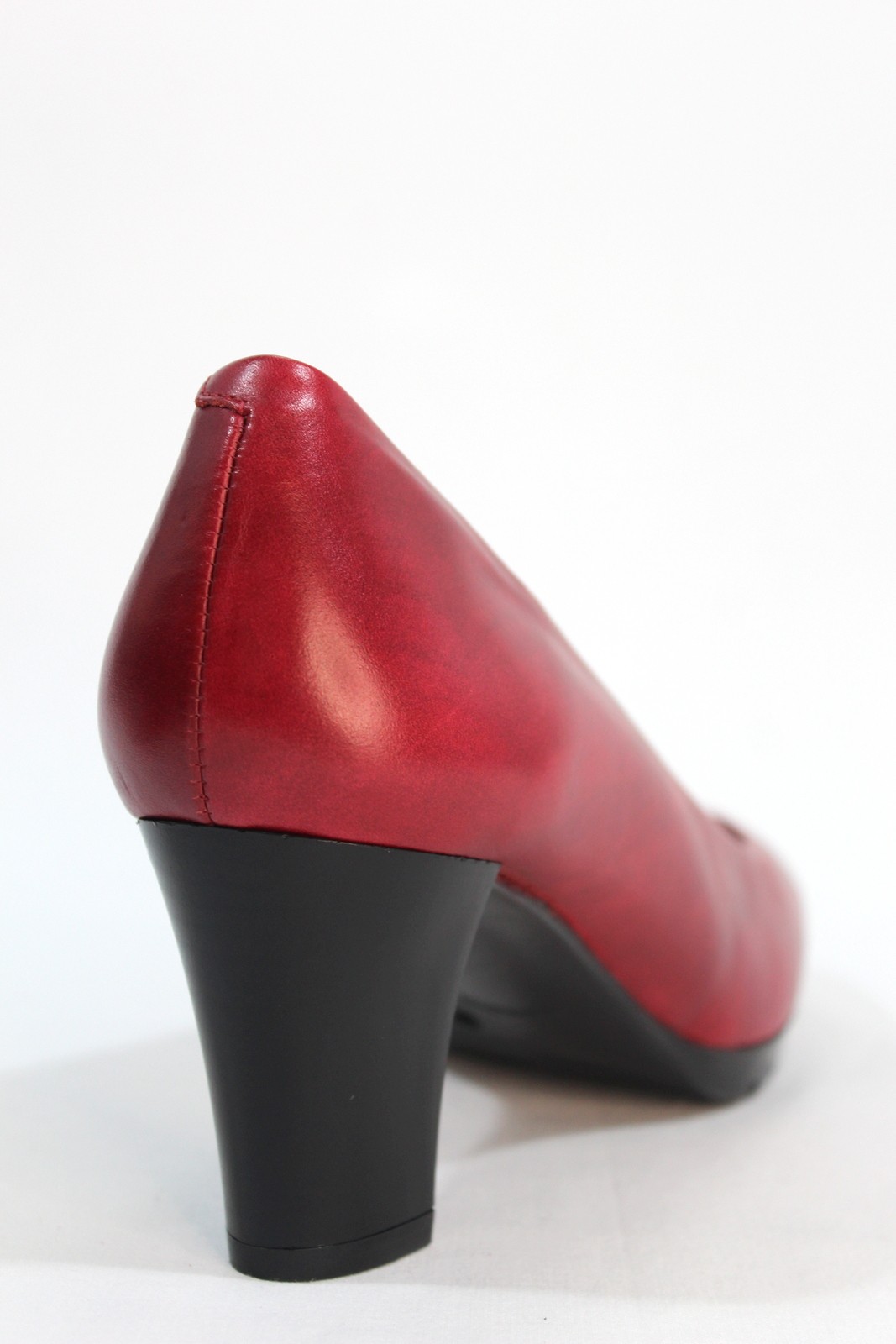 DESIREÉ - Zapato salón piel confortable, ancho 5 cm. Granate. Desireé.| Calzados Losada