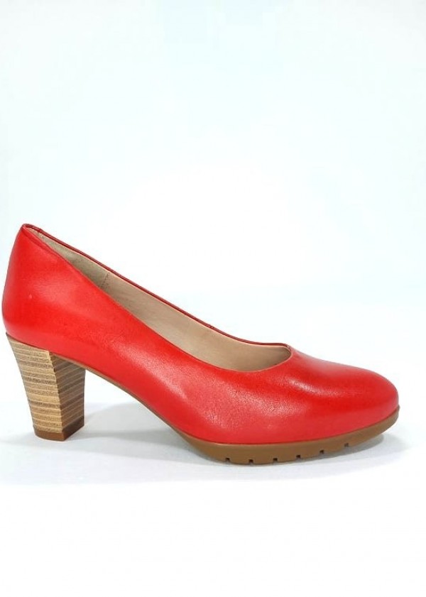Desalentar rigidez Cayo DESIREÉ - Zapato salón tacón ancho 5 cm. Rojo.Desireé| Calzados Losada