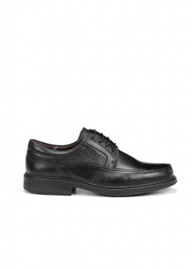 Zapato cordón vestir negro de fluchos